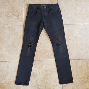 AEO Tall Black Extreme Flex Slim Jeans